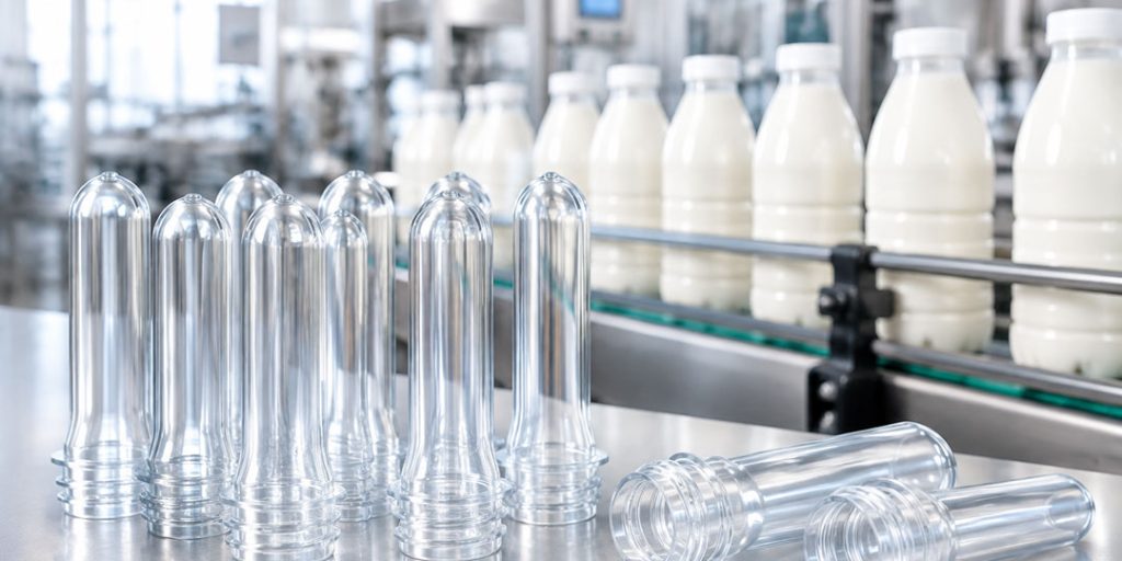 پریفرم مناسب لبنیات چه ویژگیهایی دارد؟ +راهنمای انتخاب یاس پلاست شمال - dairy packaging pet preform bottle